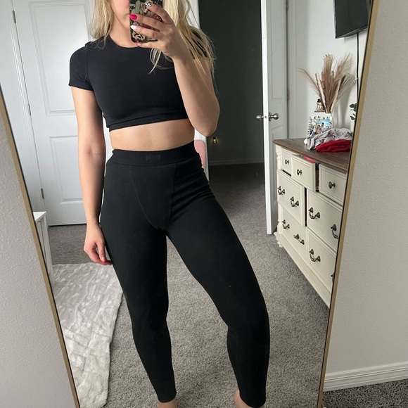 Skims Black cotton Leggings - Picture 11 of 11